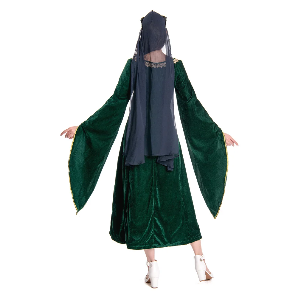 Alicent Cosplay Robe pour Femme, Film Dragon Roleplay, Net Costume, Voile, Halloween, Carnaval, Déguisement de ix, Trempé