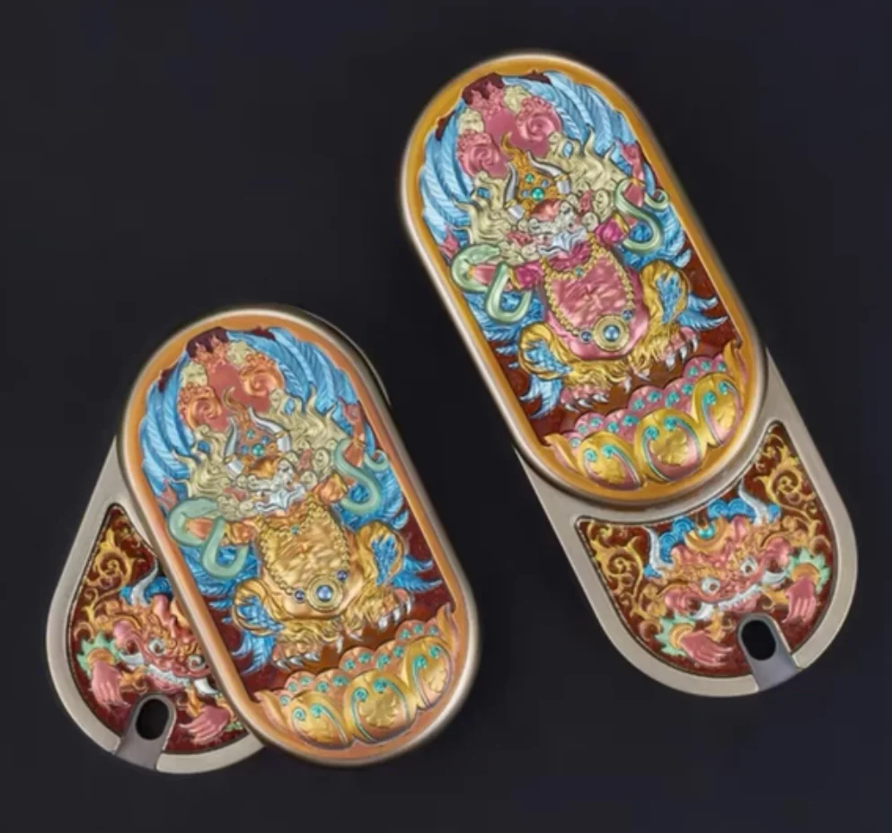 

Used EDC EDC Blood Returning Magic Art Workshop Tibetan Dapeng Bird Titanium Alloy Anode fidget slider decompression toy