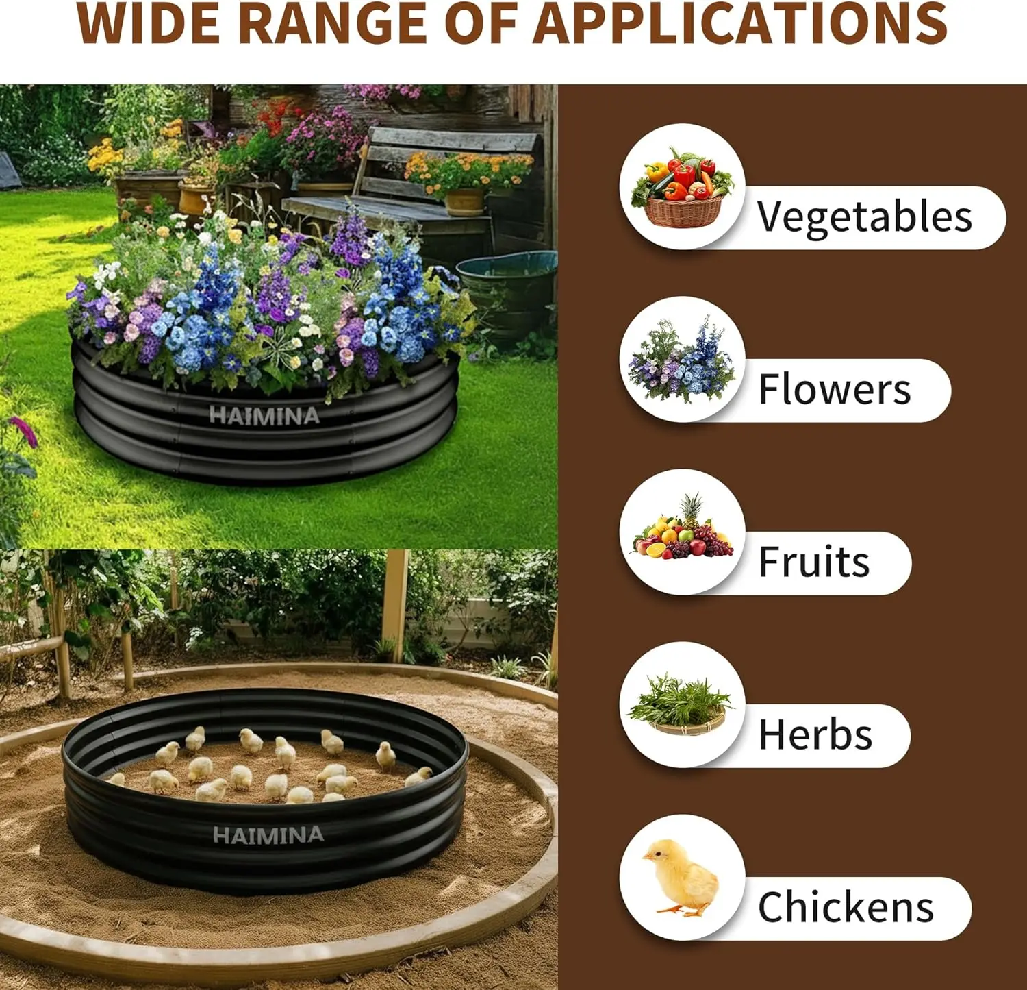 36 Inch Heavy Duty Fire Pit Ring for Outdoor Wood Burning, High-Temperature Coated, Ideal for Backyard, Bonfire, Camping, Beach view 6