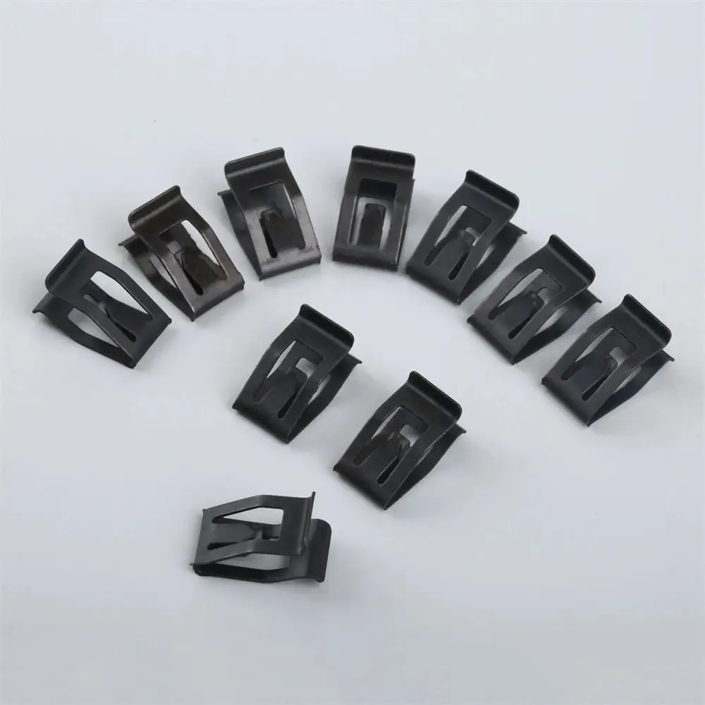 Black Rivet Interior Trim Plate Metal Clip Auto Fastener Clip Front Console Retainer Dashboard Fastener Dashboard Rivet
