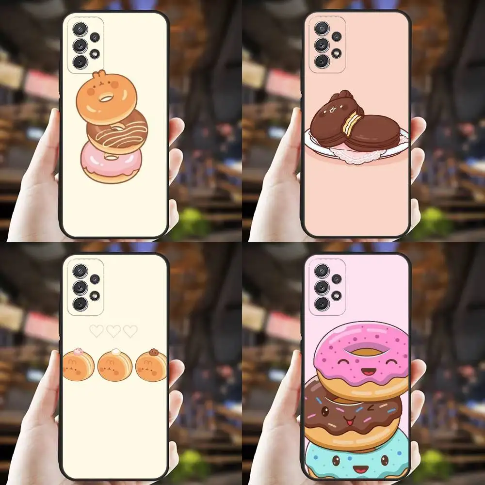 

Donuts Dessert Snacks Phone Case For Samsung S25,S24,S21,S22,S23,S30,Ultra,S20,Plus,Fe,Lite,Note,10,9,5G Black Cover