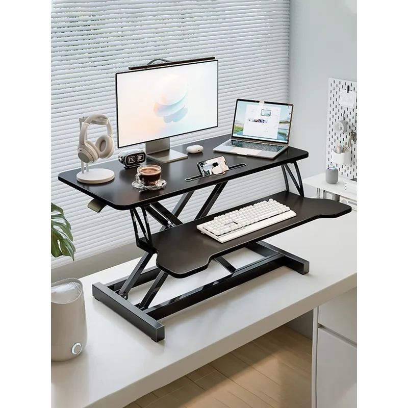 

Standing workbench Computer lift table Height increase frame Desktop folding bracket Adjustable office desktop computer desk