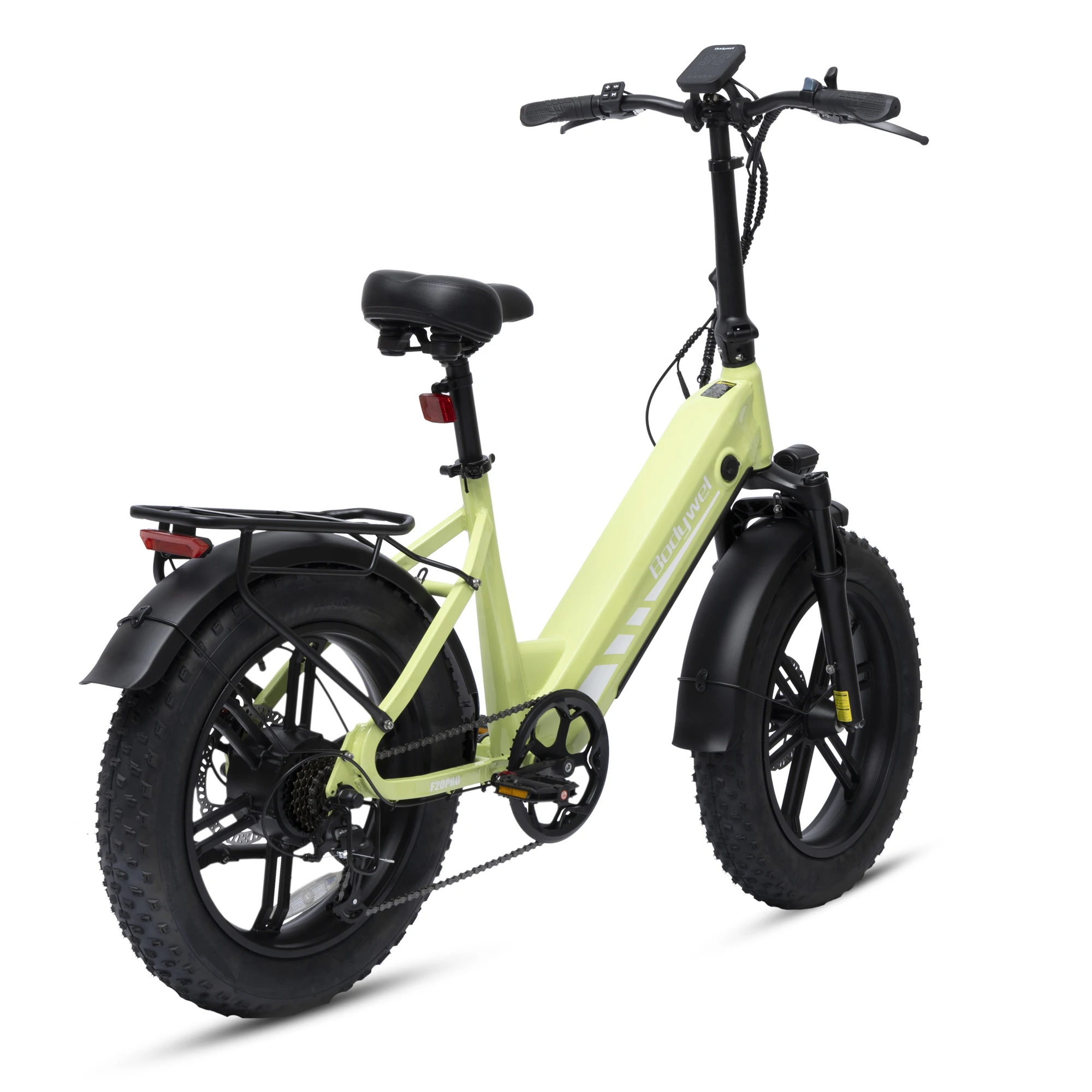 BODYWEL F20PRO Bicicletta Elettrica con Pneumatici Larghi 20 X 4.0', Batteria al Litio Rimovibile 48V 20Ah, Motore BAFANG Brushless, Freno a Disco Idraulico, E-Bike a 7 Velocità