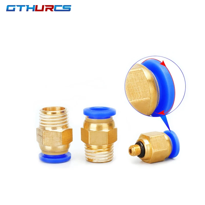 18/40/50/60 Pcs Pneumatic Fittings PC Air Quick Connector PC6-01 8-01 10-01 6-02 8-02 10-02 1/8\