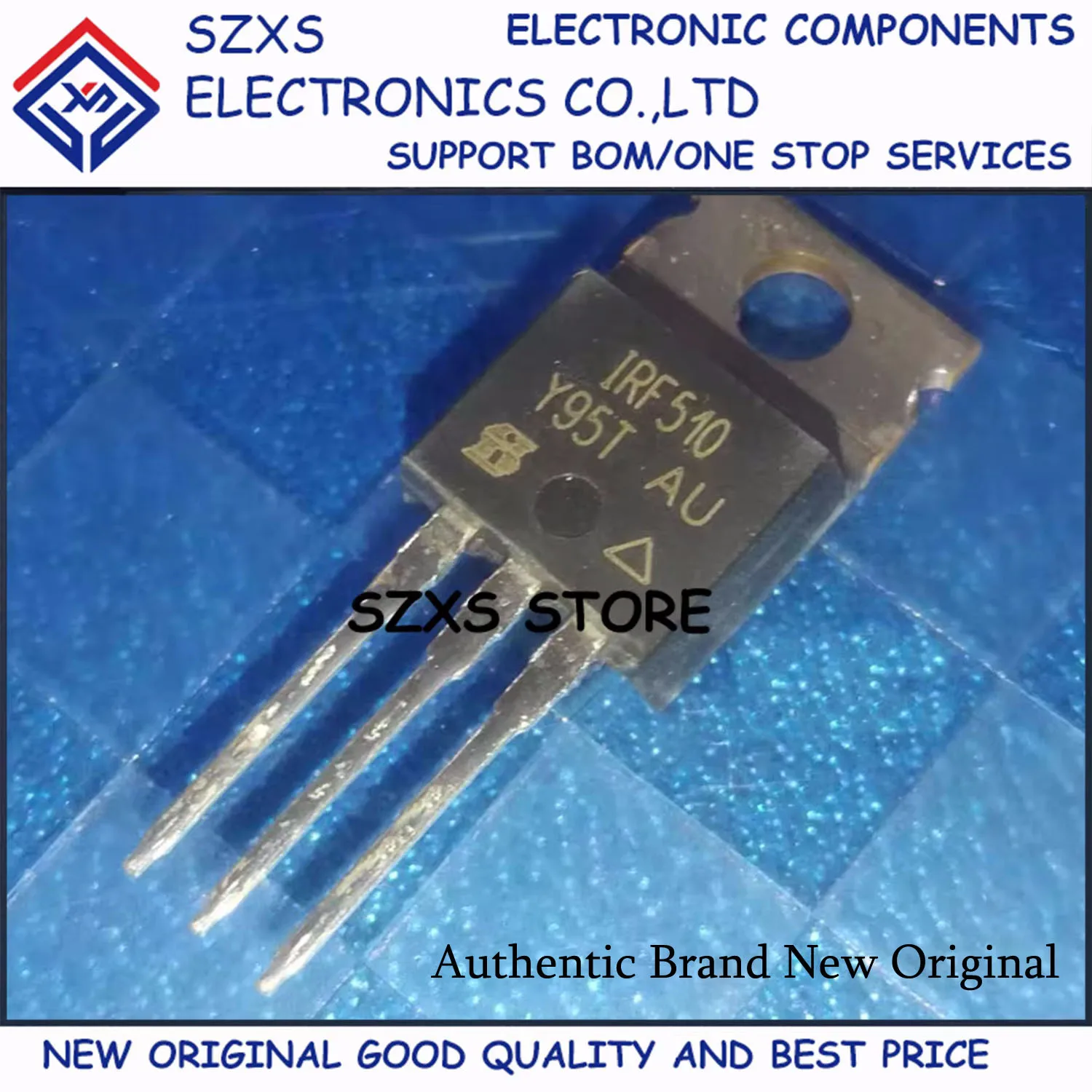 New Original 10Pcs IRF510 IRF510PBF TO-220 100V 5.6A MOSFET Field Effect Transistor In Stock Electronic Components Good Quality