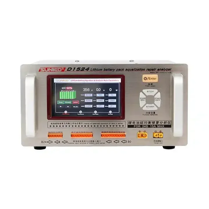 SUNKKO D1524 15A High Current Lithium Battery Pack Equalizer And Analyzer Battery Voltage Equalizer For Electric Vehicle