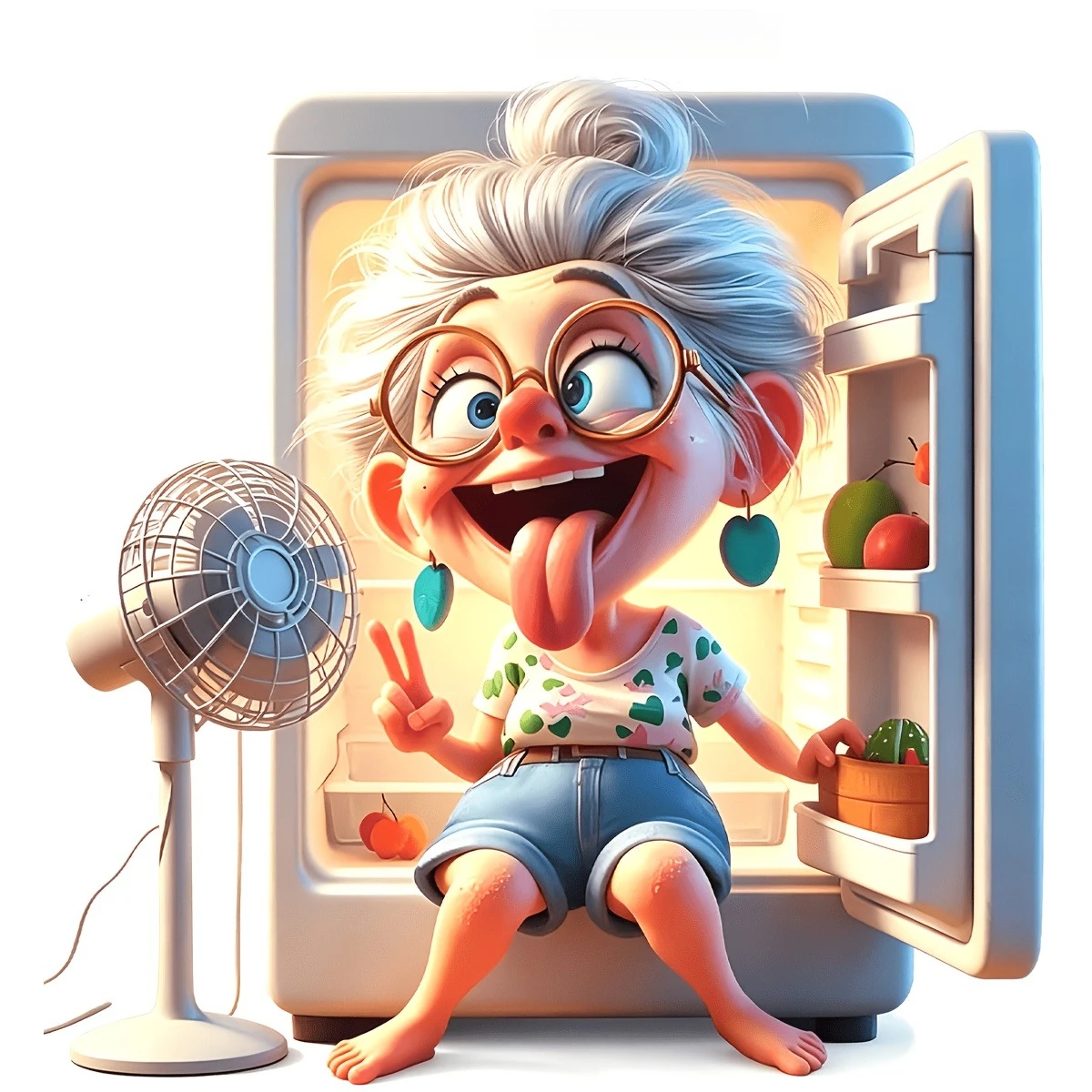Naughty Grandma Hide and Seek Vinyl Car Sticker Tear Resistant Decal for Car Motorcycle Laptop Window Wall