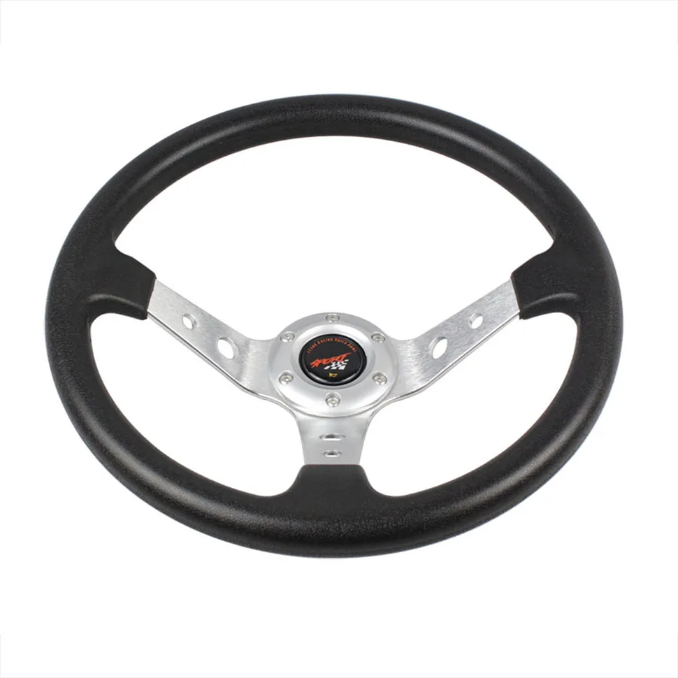 14inch 350mm PU Steering Wheel Deep Corn Dish Sport Drifting Steering Wheels Universal JDM Car Tuning Volante