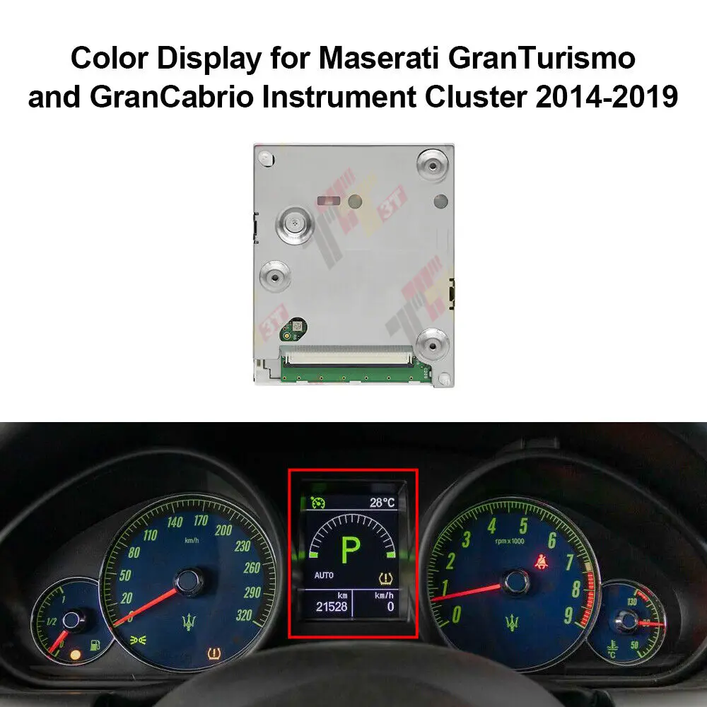 LCD Color Display for Maserati Quattroporte GranTurismo and GranCabrio Instrument