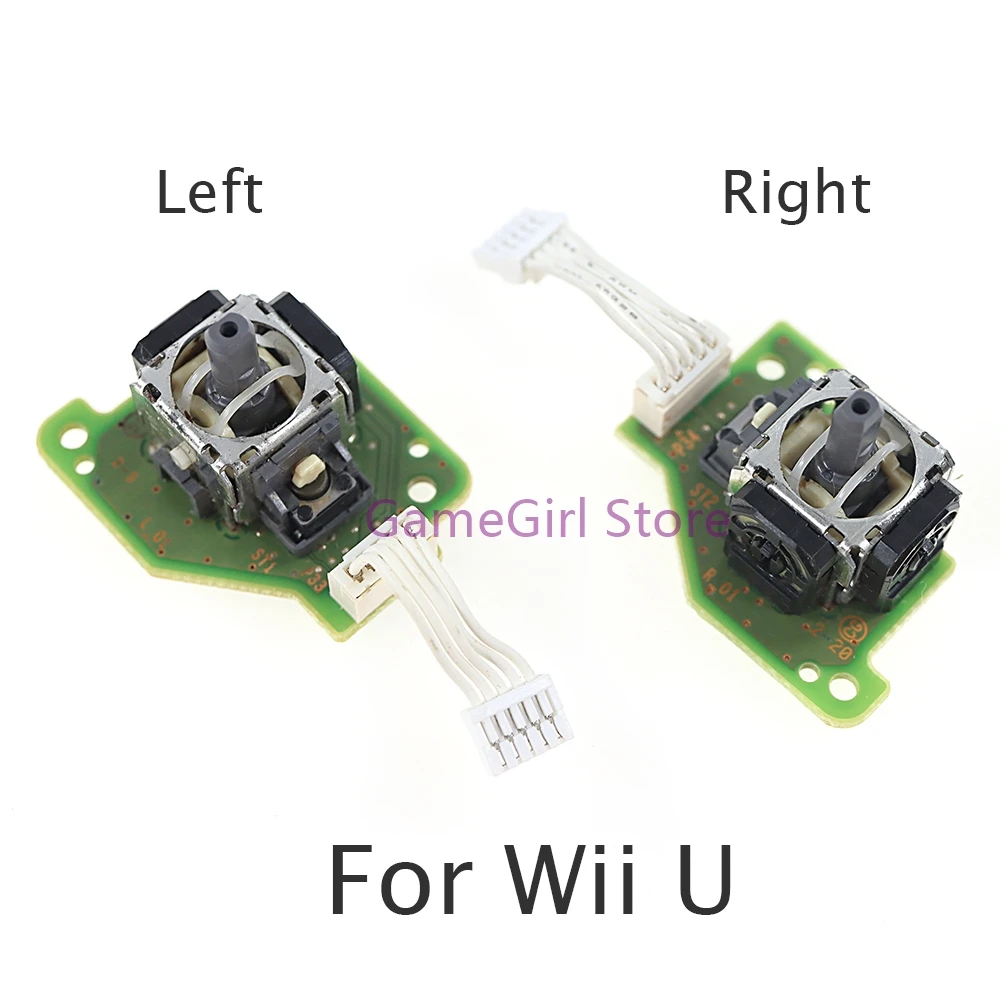 

10pcs Original Left Right 3D Analog For Wii U WIIU Gamepad Controller Joystick with PCB Board Axis Sensor Module