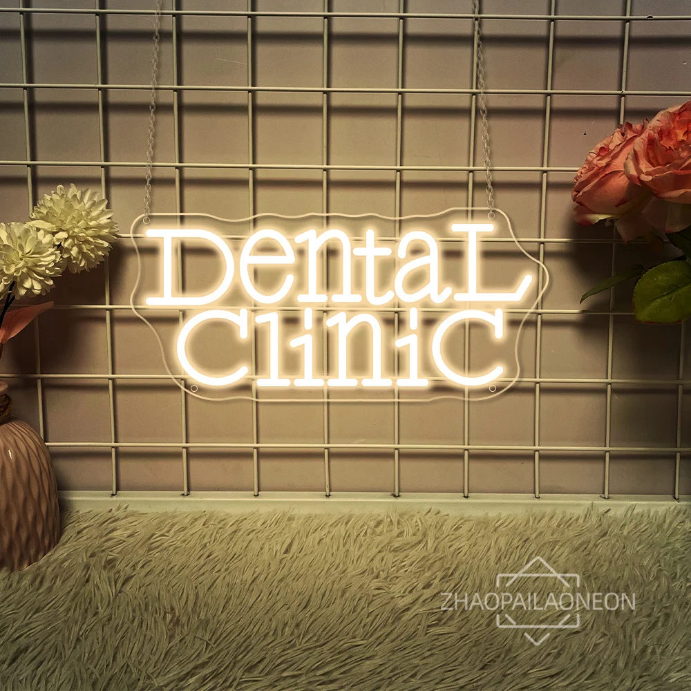 Dental Clinic Neon Led Sign Teeth Dentist Solon Office Wall Decor LED Neon Light USB Dental Hospital Bedroom Decoration Signs