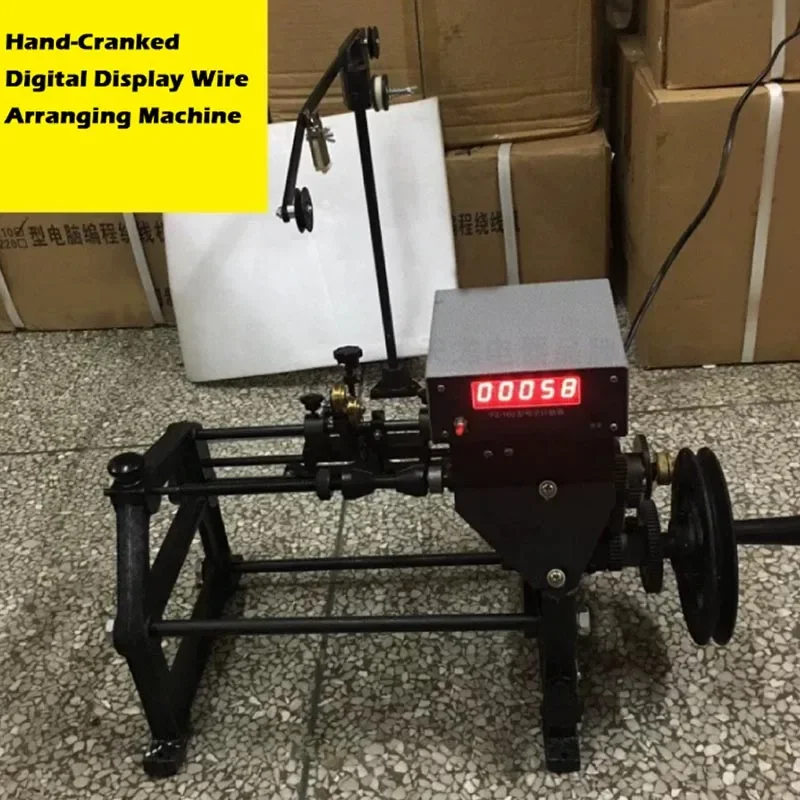 Digital Display Hand Winding Machine Wire Diameter 0.06-0.50mm Mechanical Control Automatic Arrangement Small Coil Winding Mach