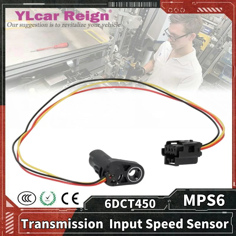 6DCT450 MPS6 1850527 DSG Dual Clutch Automatic Transmission Gearbox Input Speed Sensor for FORD C-MAX S-MAX FOCUS MONDEO GAlAXY