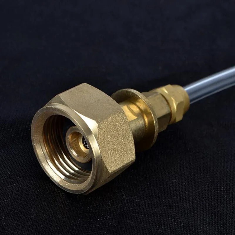 في الهواء الطلق التخييم موقد غاز خزان الغاز خرطوم التضخم المشترك التخييم خزان الغاز ربط الأنابيب عبوة محول #5