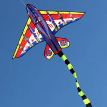 Weifang Children's Kites New Cartoon Airplane Kites with 140cm Tail Easy to Fly Kids Birthday Gift