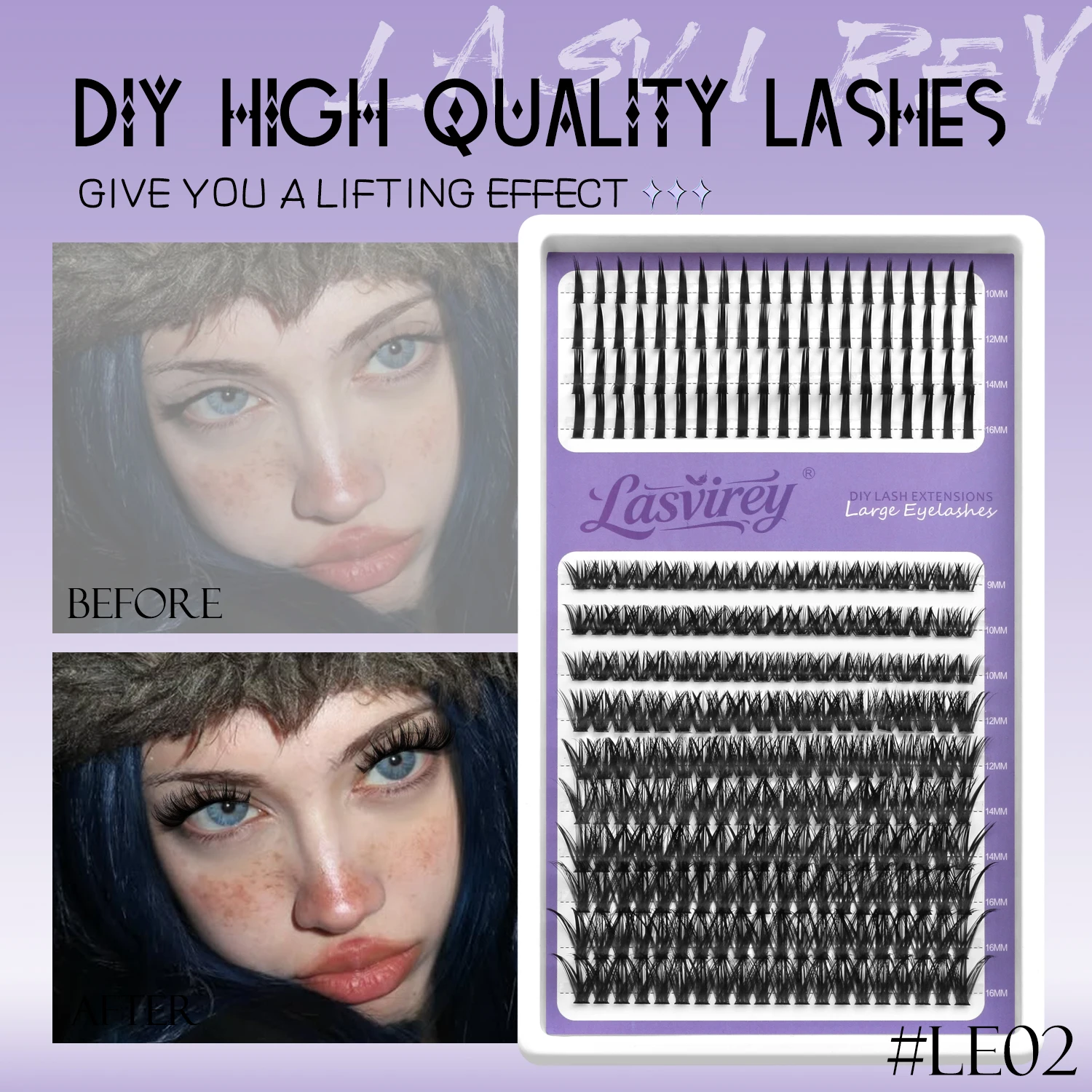 Fluffy Lash Clusters DIY Spiky Cluster Lashes