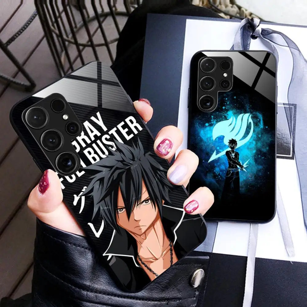 

Fairy Tail Gray Mobile Phone Case for Samsung Galaxy S26 S25 S24 S23 S22 S21 S20 Note20 Plus FE Ultra Glass Colorful Cover Cover