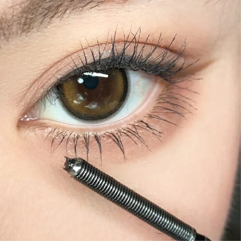 Ultra-fine Brush Mascara Waterproof Lasting Matte Quick Dry Lengthening Eyelash Mascara Black Brown Lash Extension Makeup Tool