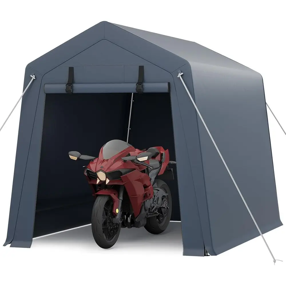 

Portable Outdoor Storage Tent - Heavy Duty, Waterproof & UV-Protected, Ideal for Motorcycles, Bikes, Mowers, and Tools