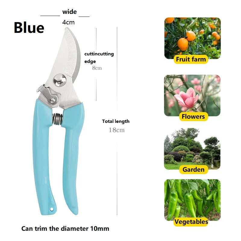 Stainless Steel Pruning Shears, Multifunctional Bypass Gardening Pruning Scissors for Flowers and Plants, Handheld Scissors Tool