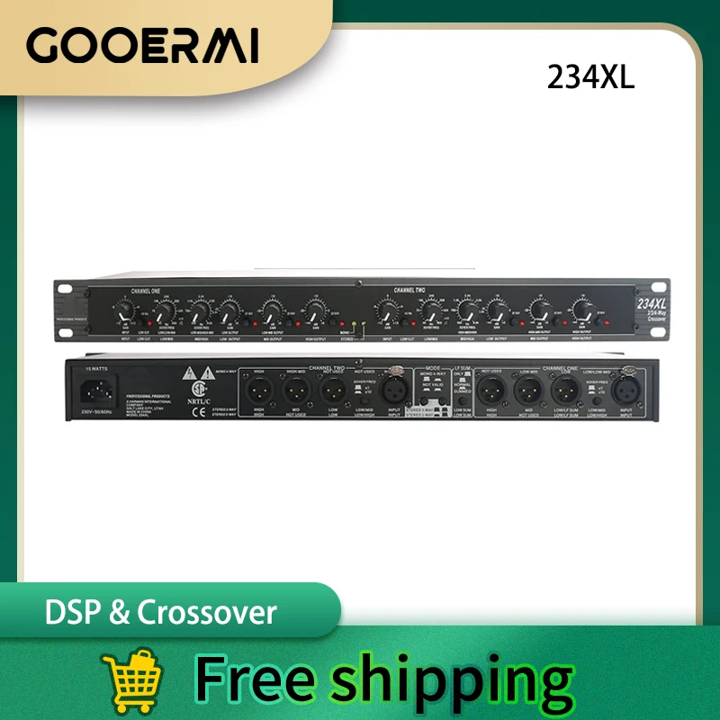 

GOOERMI 234XL Аудиооборудование Профессиональный 2/3-полосный стерео 4/-полосный кроссовер Электронная продажа с фабрики для сцены