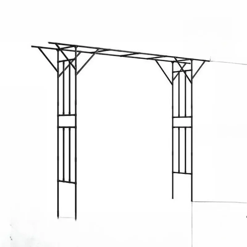 

Hot-selling galvanized plastic-coated steel pipe oversized flat-top garden arch wedding outdoor climbing plant dismantling group