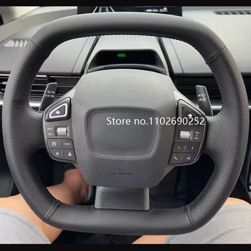 

Аксессуары для салона автомобиля: чехол на руль для Toyota BZ3 2023/BZ4X 2022-2024, чехол на ручку автомобиля, ручная строчка