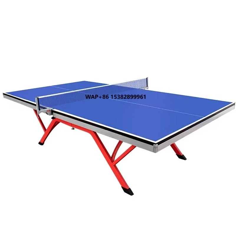 Professional Foldable 25MM MDF Table Tennis Table with Rainbow Feet Modern Style for Indoor & Outdoor Home Competition