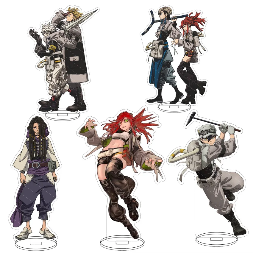 16CM Anime Acryl-Ständer GACHIAKUTA Rudo Shuaburekku Enjin ‌   Zanka Nijiku Ryo Reguto Cosplay-Figur Ornamente Exquisite Geschenke