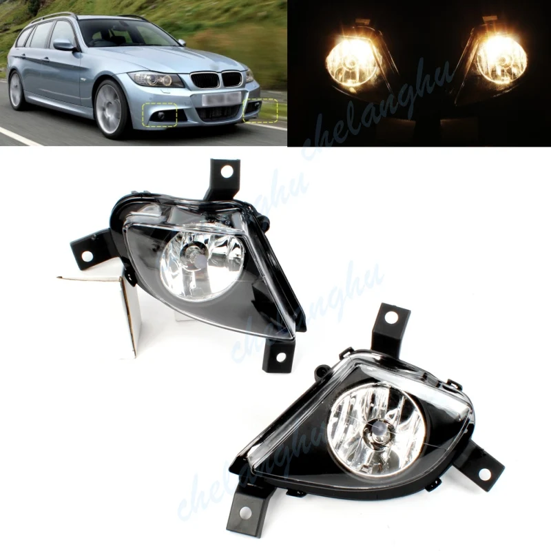 

Front Bumper Fog Lamps For BMW E90 E91 328i 335i 2009 2010 2011 Halogen Fog Light Car Accessories 63177199894 63177199893