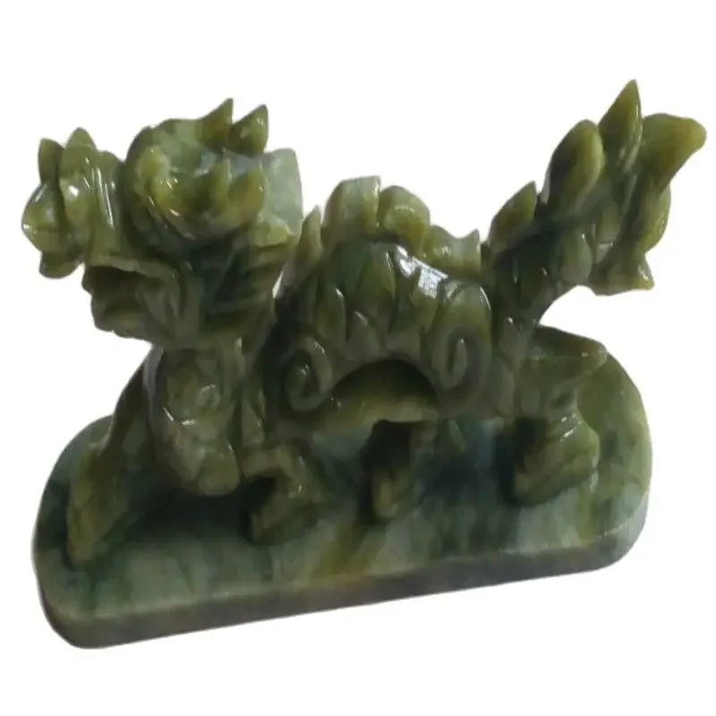 100% China's Natural Jade Statues Of Hand-Carved Statues Of Dragons