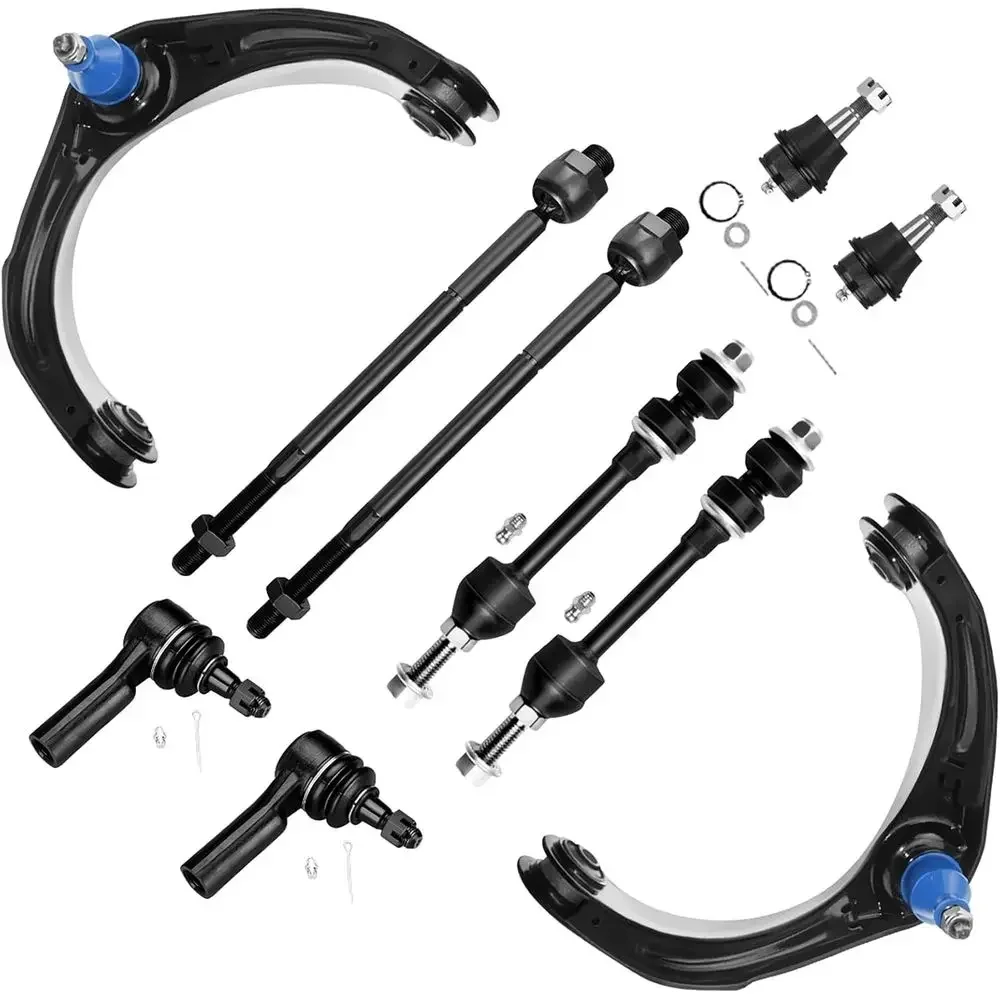 

Front Suspension Kit with Upper Control Arm, Lower Ball Joint, Sway Bar Link, Tie Rods for 2006-2008 1500 5-Lug Vehicles