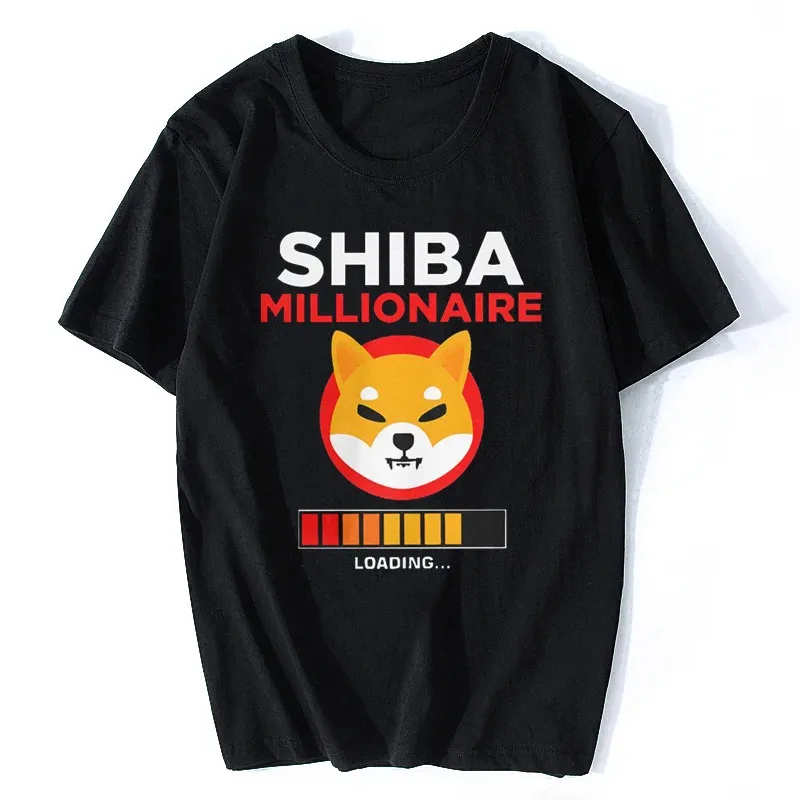 Shiba Inu T-shirt Coin Token Shib Army Hodl Crypto Tshirt Casual Cotton Tshirt Streetwear Oversize Tees Tops Men's Clothing