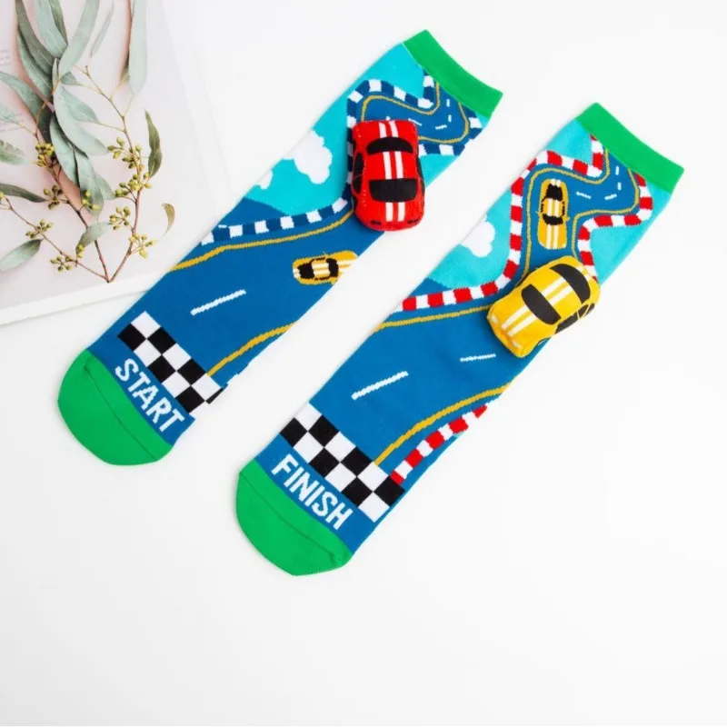 Wholesale of Socks 3D Printed Cartoon Knee High Socks Popular Intermet Celebrity Sock