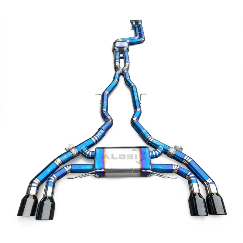 High-flow catback exhaust X3M/X4M F97/F98 3.0T 2019-2023, exhaust system, sports car exhaust pipe customization