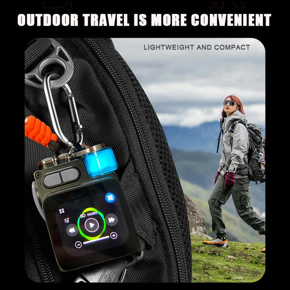 ZMFJH Outdoor Pocket Speaker Portable Bluetooth-compatible 5.4 Audio Equipment Expandable Storage with Wireless Touch Display #3