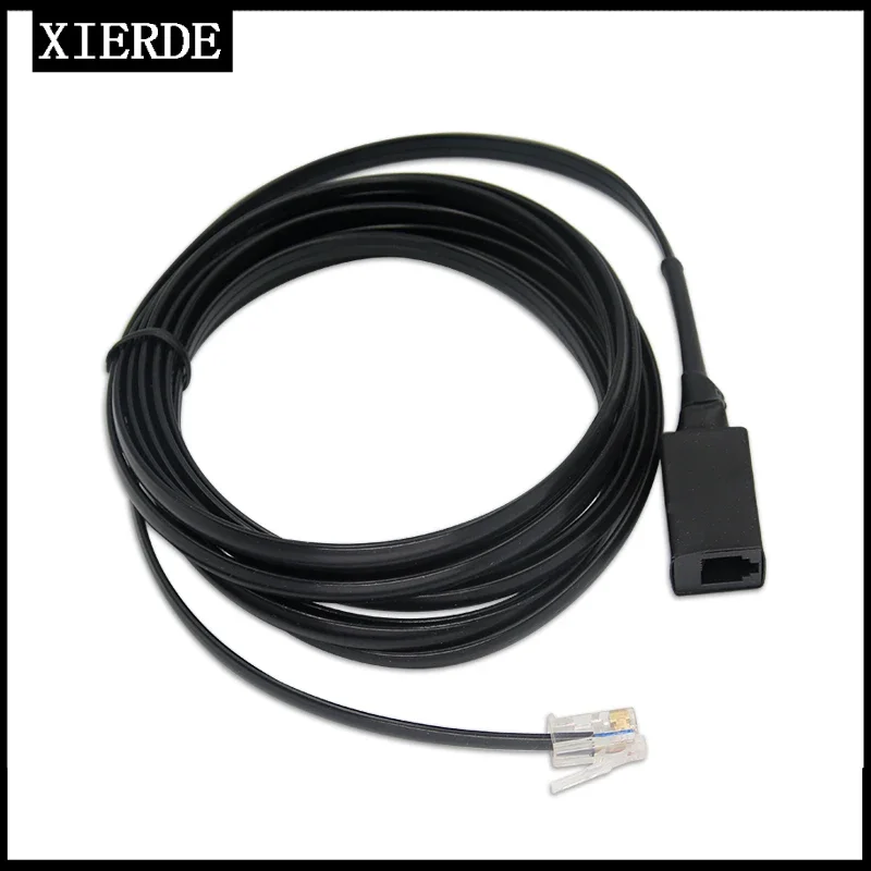 

XIERDE 6-Pin Removable Separation Hand Microphone Extension Cord for Yaesu Radio FT6000R 300DR FT8900 FT 7800 7900 400DR