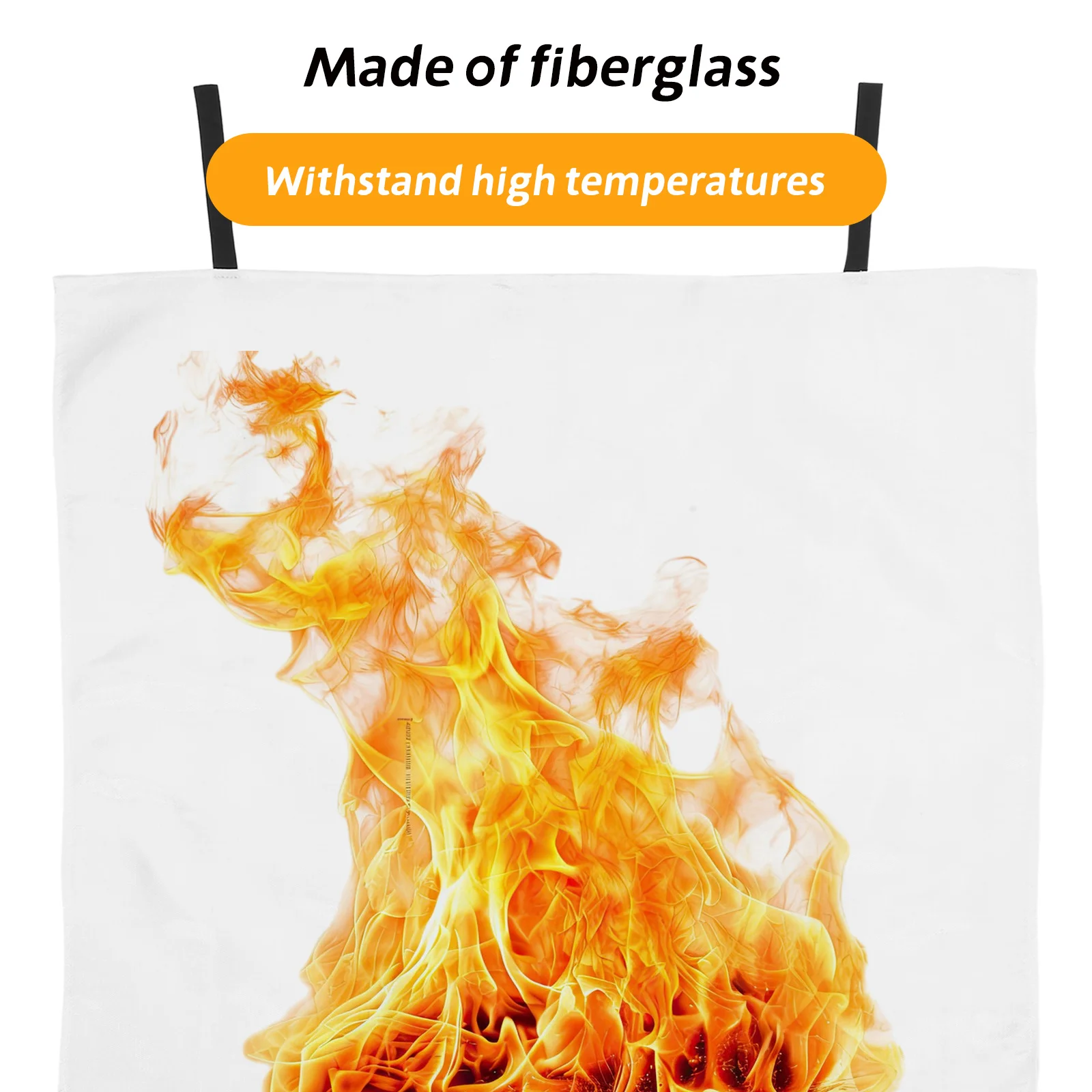 بطانية حريق للمنزل والمطبخ والتخييم في الهواء الطلق تستخدم الألياف الزجاجية حصيرة مقاومة للحريق المحمولة بطانية أمان مثبطات اللهب