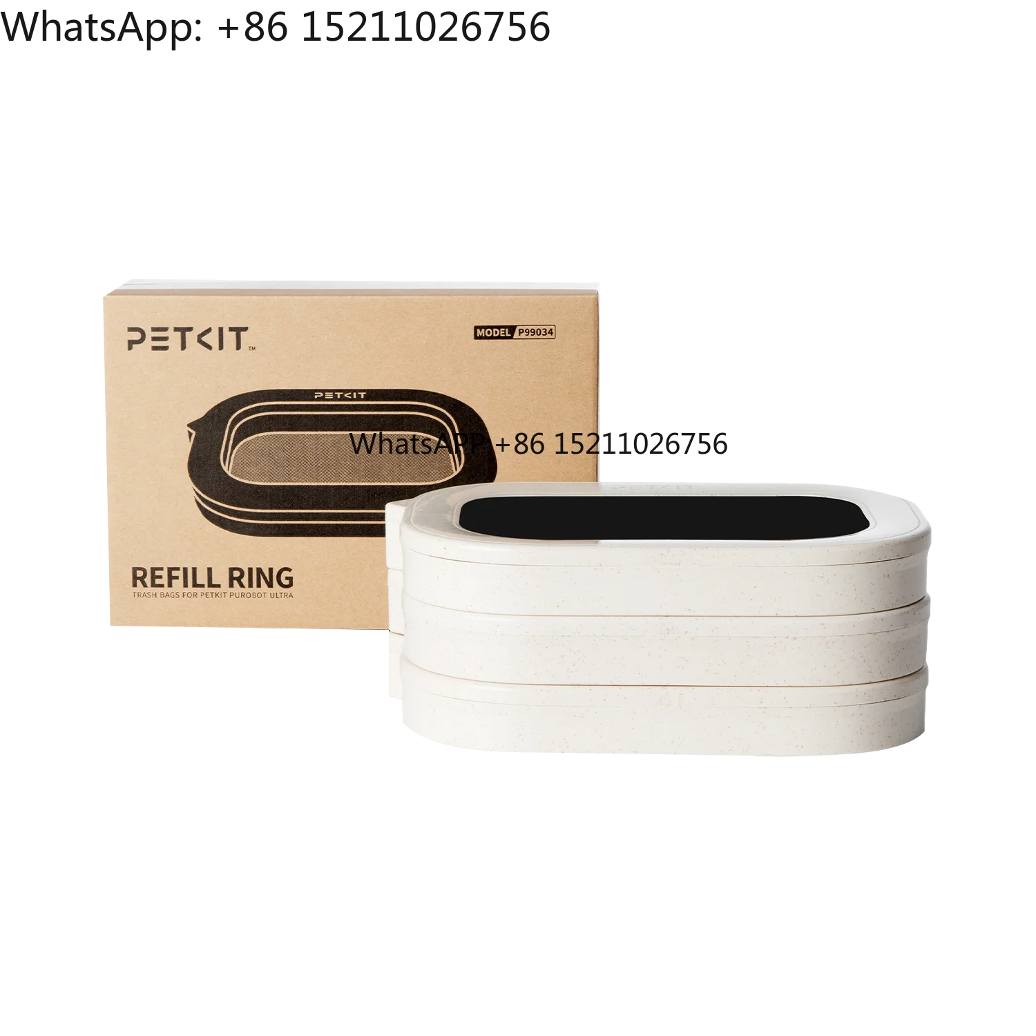 

Refill Ring 100% Smooth Auto Waste Packing with RFID Recognition for Petikit Cat - Box