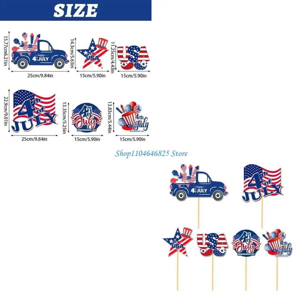 

Pack Of 6 Independence Day Celebration Flags For Home Party Decorators And Businesses High Quality Paper Materials