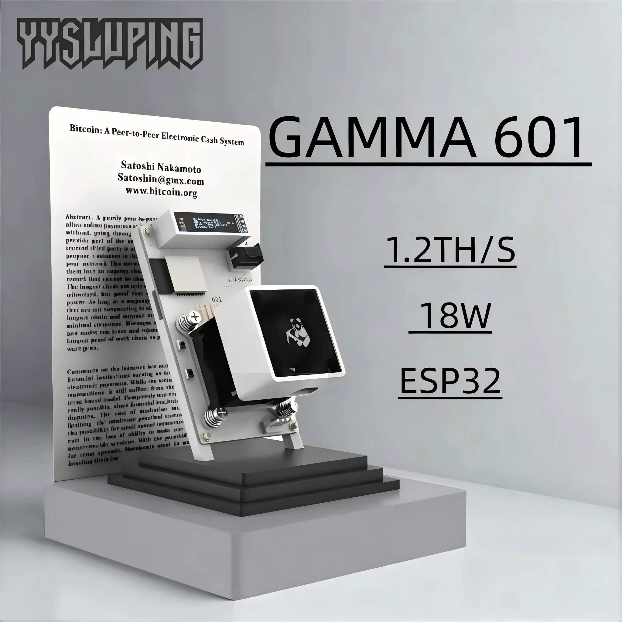 2026 Latest Bitaxe Gamma 601 1.5th/s 40W Open Source Bitcoin Miner With Power Supply