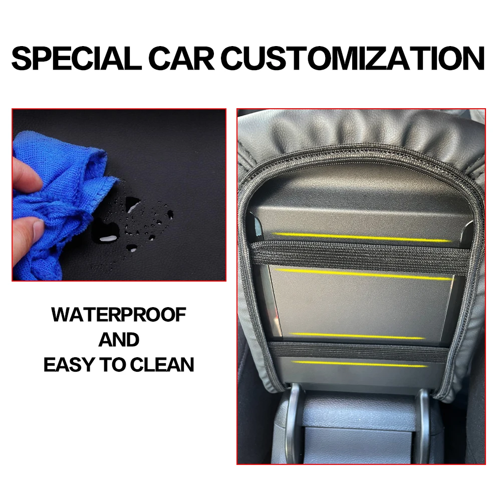 Für VW Tiguan 1 2 MK1 MK2 2007 - 2024 2008 2009 2010 2011 Auto-Armlehnenbox-Abdeckung Mittelkonsole Innenausstattung Zubehör – Detail 5