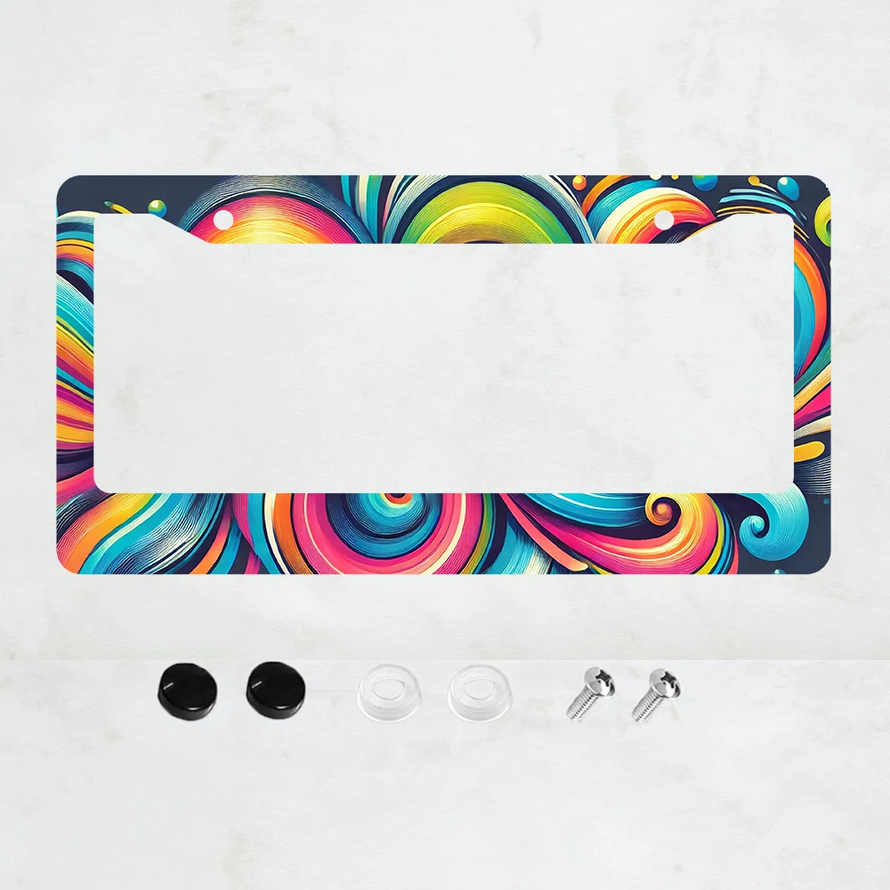 

Рамка для номерного знака «Гей» (1 шт.), радужная, ЛГБТ, персонализированная, алюминиевая, забавный дизайн, совместима со стандартными номерными знаками