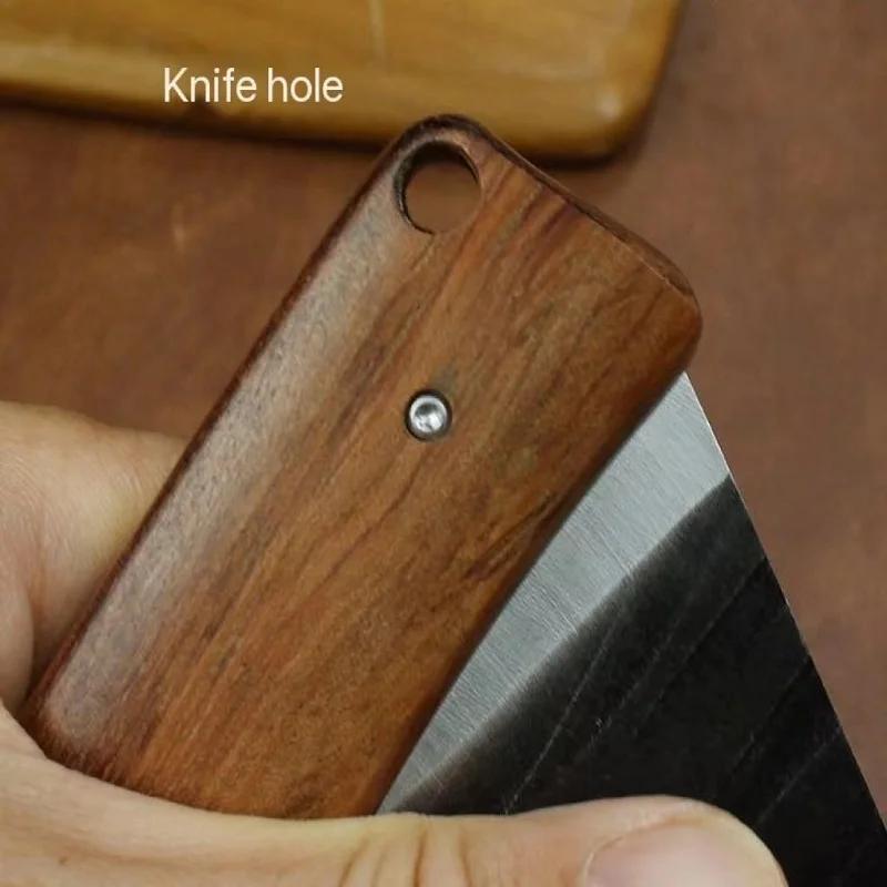 Folding kitchen knife, hand-forged fruit knife by the old master, camping, cutting meat and vegetables, portable knife is conven