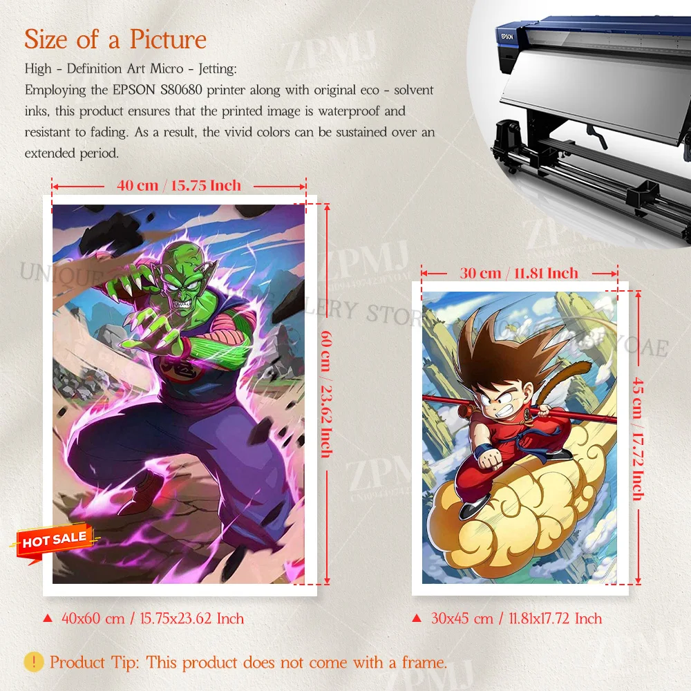 Anime Dragon Ball Home Decor Druck Malerei Bilder Son Goku Super Saiyajin Frieza Saga Wand Kunst Leinwand Poster Nachttisch Hintergrund – Detail 3
