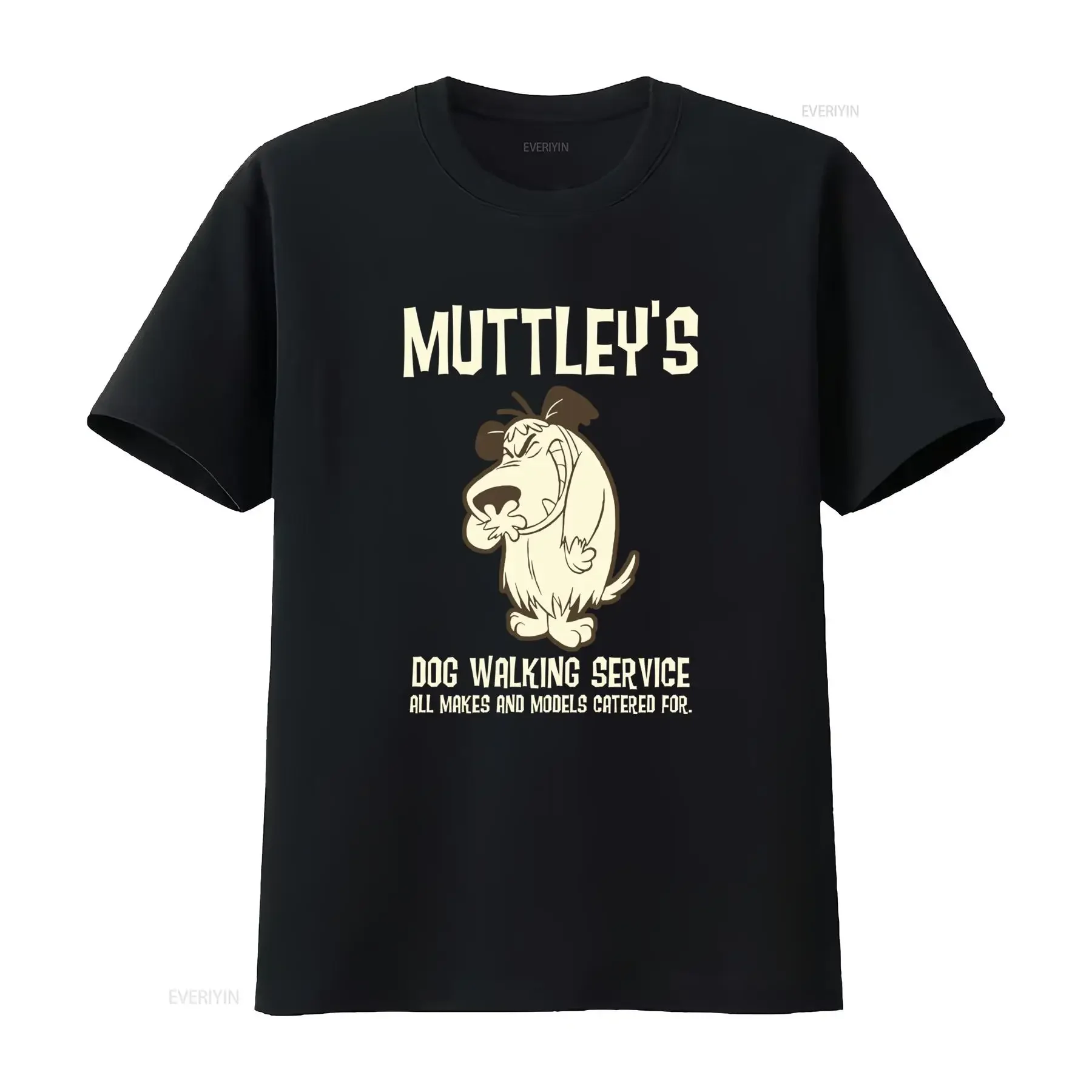 Muttley's Dog Walking Service T shirt All Makes and Models Catered For Wacky Races Inspired vintage Washed fashion