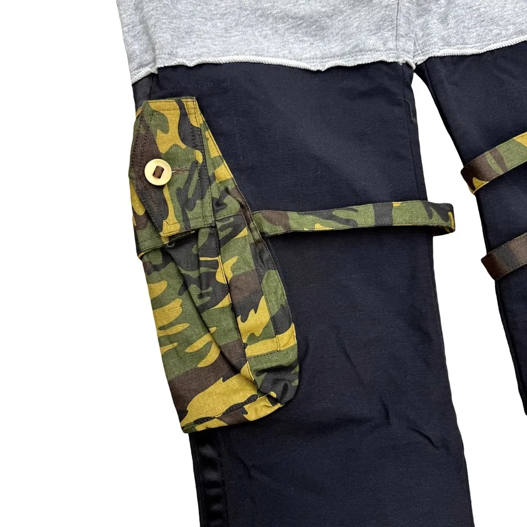 Celana Cargo Taktis Hybrid AW05 Camo New Men Number Nine, Nyaman, Katun, untuk Parkour, Santai, Tanpa Label # E88