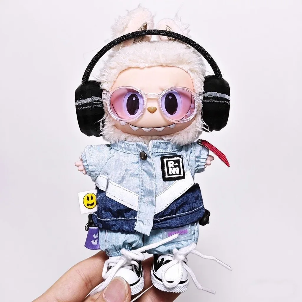 

Popular for Labubu Doll Clothes 17cm Pendant Labubu Doll Clothing Sportswear Outfit Outdoor Jackets Set Clothing Accessories
