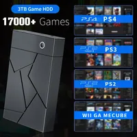 3TB Game Hard Drive With 17000+ Games For PS4/PS3/PS2/Gamecube/Wii/Wiiu/Saturn 3 System in 1 Gaming HDD Plug and Play for WIN PC