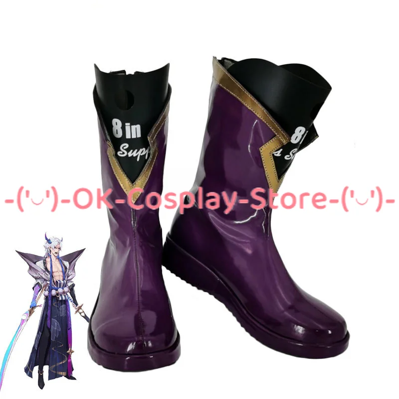 

Yone Cosplay Shoes Game LOL Cosplay Prop PU Leather Shoes Halloween Carnival Boots Custom Made